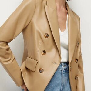 Veronica Beard Tan Blazer Structured Suit Jacket